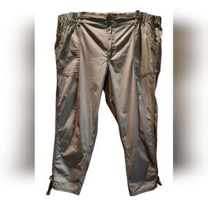 Democracy Pants Womans 16 Tan Cropped Lightweight Comfort Stretch